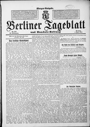 Berliner Tageblatt und Handels-Zeitung vom 01.07.1910