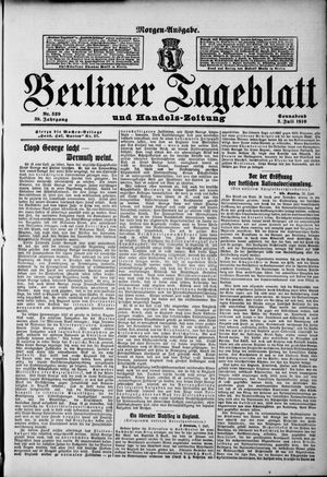Berliner Tageblatt und Handels-Zeitung vom 02.07.1910