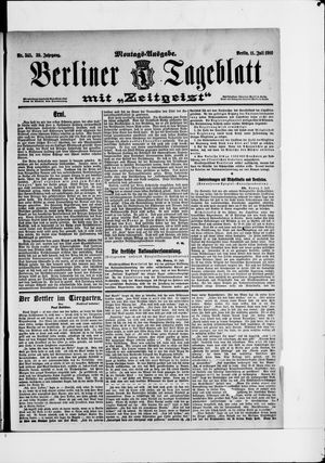 Berliner Tageblatt und Handels-Zeitung vom 11.07.1910