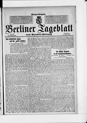 Berliner Tageblatt und Handels-Zeitung vom 12.07.1910