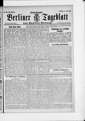 Berliner Tageblatt und Handels-Zeitung vom 13.07.1910