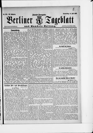 Berliner Tageblatt und Handels-Zeitung vom 14.07.1910