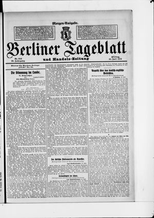 Berliner Tageblatt und Handels-Zeitung vom 15.07.1910