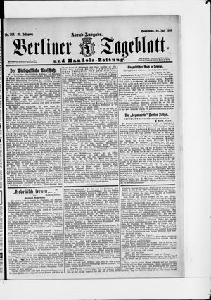 Berliner Tageblatt und Handels-Zeitung on Jul 16, 1910