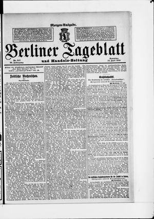 Berliner Tageblatt und Handels-Zeitung vom 17.07.1910