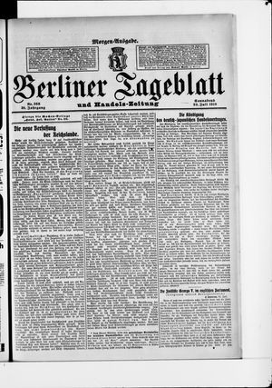 Berliner Tageblatt und Handels-Zeitung vom 23.07.1910