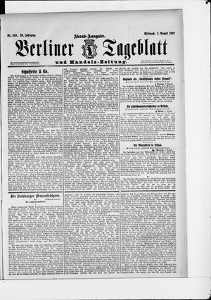 Berliner Tageblatt und Handels-Zeitung vom 03.08.1910