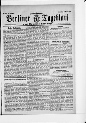 Berliner Tageblatt und Handels-Zeitung vom 04.08.1910