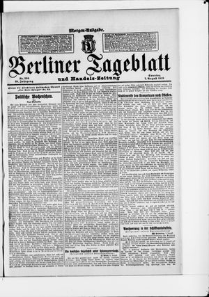 Berliner Tageblatt und Handels-Zeitung vom 07.08.1910