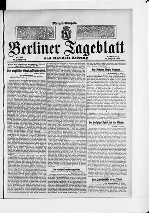 Berliner Tageblatt und Handels-Zeitung vom 11.08.1910