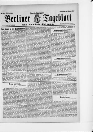 Berliner Tageblatt und Handels-Zeitung vom 11.08.1910