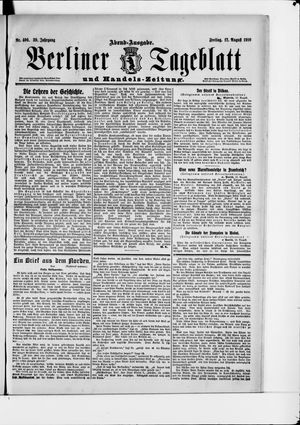 Berliner Tageblatt und Handels-Zeitung vom 12.08.1910