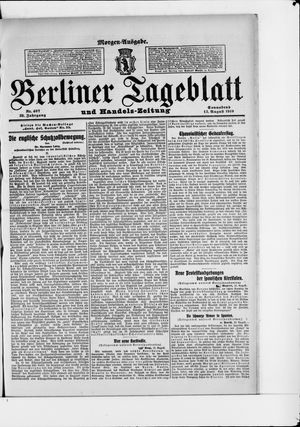 Berliner Tageblatt und Handels-Zeitung vom 13.08.1910