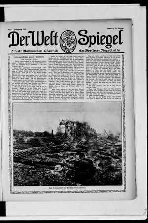 Berliner Tageblatt und Handels-Zeitung on Aug 21, 1910