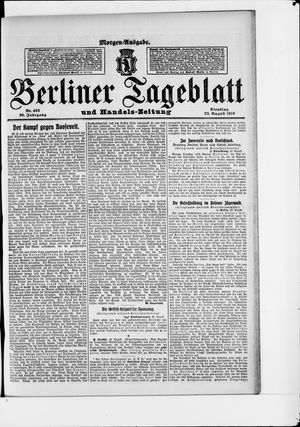 Berliner Tageblatt und Handels-Zeitung vom 23.08.1910