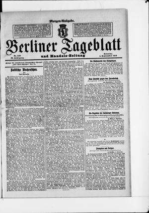 Berliner Tageblatt und Handels-Zeitung on Sep 4, 1910