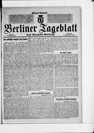 Berliner Tageblatt und Handels-Zeitung vom 06.09.1910