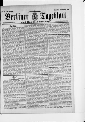 Berliner Tageblatt und Handels-Zeitung vom 08.09.1910