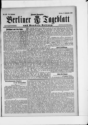 Berliner Tageblatt und Handels-Zeitung vom 09.09.1910
