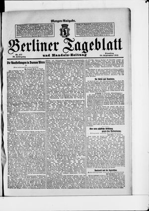 Berliner Tageblatt und Handels-Zeitung vom 20.09.1910