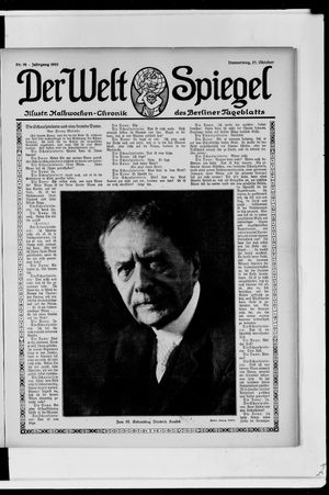 Berliner Tageblatt und Handels-Zeitung vom 27.10.1910