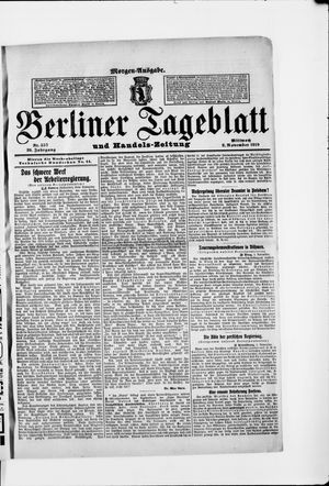 Berliner Tageblatt und Handels-Zeitung vom 02.11.1910