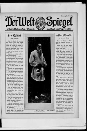 Berliner Tageblatt und Handels-Zeitung vom 27.11.1910