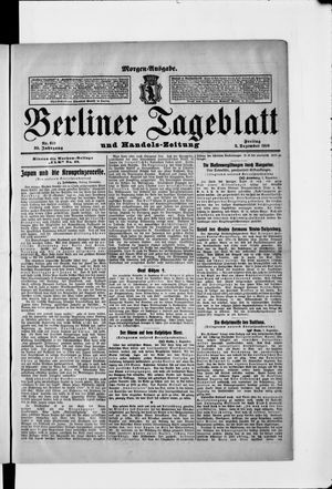 Berliner Tageblatt und Handels-Zeitung vom 02.12.1910