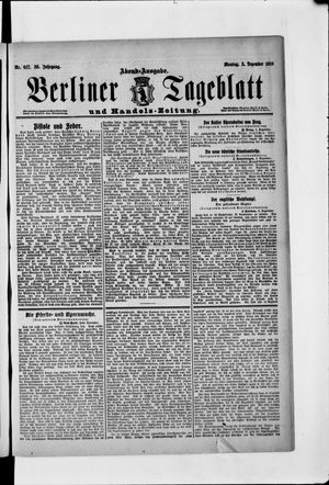 Berliner Tageblatt und Handels-Zeitung vom 05.12.1910