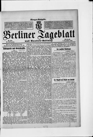 Berliner Tageblatt und Handels-Zeitung vom 07.12.1910