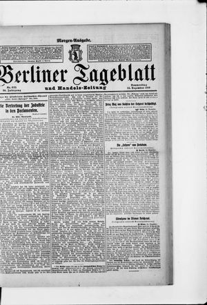 Berliner Tageblatt und Handels-Zeitung vom 15.12.1910