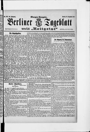 Berliner Tageblatt und Handels-Zeitung vom 27.12.1910