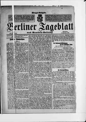 Berliner Tageblatt und Handels-Zeitung vom 01.01.1911