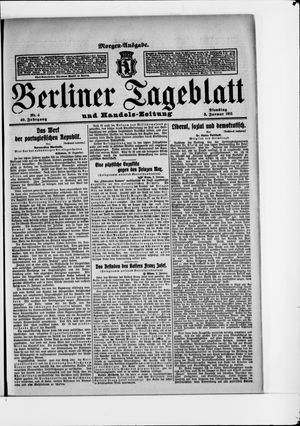 Berliner Tageblatt und Handels-Zeitung on Jan 3, 1911