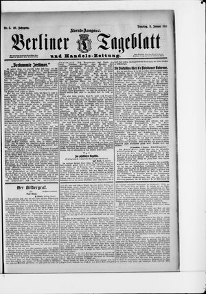 Berliner Tageblatt und Handels-Zeitung vom 03.01.1911
