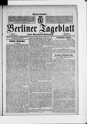 Berliner Tageblatt und Handels-Zeitung on Jan 8, 1911
