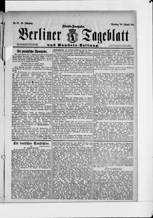 Berliner Tageblatt und Handels-Zeitung vom 10.01.1911