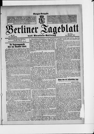 Berliner Tageblatt und Handels-Zeitung vom 13.01.1911