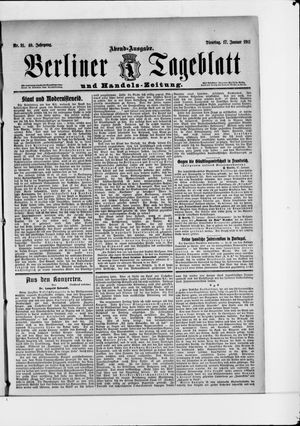 Berliner Tageblatt und Handels-Zeitung vom 17.01.1911