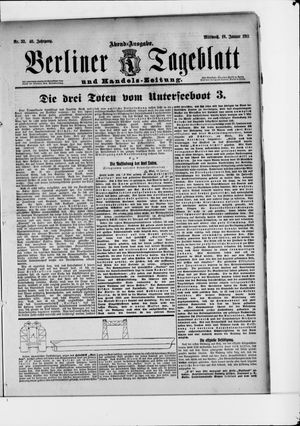 Berliner Tageblatt und Handels-Zeitung vom 18.01.1911