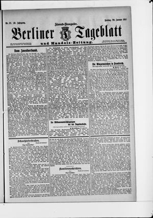 Berliner Tageblatt und Handels-Zeitung vom 20.01.1911