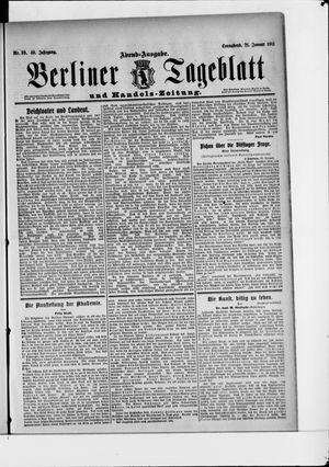 Berliner Tageblatt und Handels-Zeitung on Jan 21, 1911