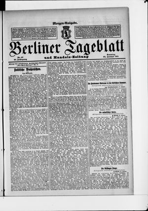 Berliner Tageblatt und Handels-Zeitung vom 22.01.1911