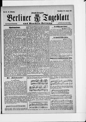 Berliner Tageblatt und Handels-Zeitung vom 28.01.1911