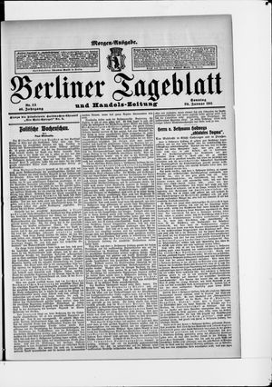 Berliner Tageblatt und Handels-Zeitung on Jan 29, 1911