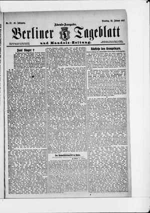Berliner Tageblatt und Handels-Zeitung vom 31.01.1911