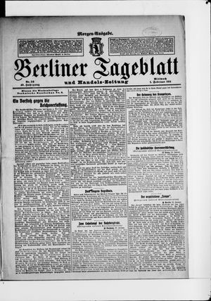 Berliner Tageblatt und Handels-Zeitung vom 01.02.1911