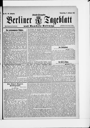 Berliner Tageblatt und Handels-Zeitung vom 02.02.1911