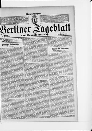 Berliner Tageblatt und Handels-Zeitung vom 05.02.1911