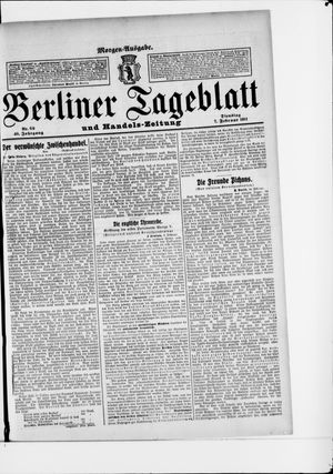 Berliner Tageblatt und Handels-Zeitung on Feb 7, 1911
